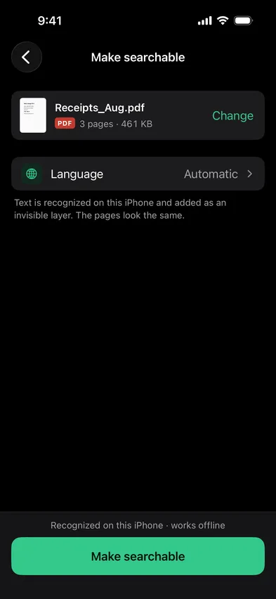 Language on Automatic. The pages keep their look.