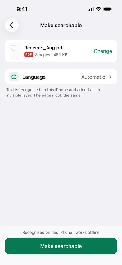 Language on Automatic. The pages keep their look.
